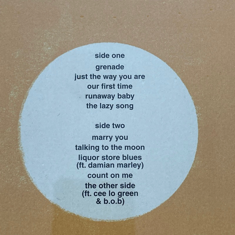 แผ่นเสียง Bruno Mars - Doo-Wops & Hooligans ,** Limited Edition, Orange Translucent, Vinyl, LP, Album มือหนึ่ง ซีล