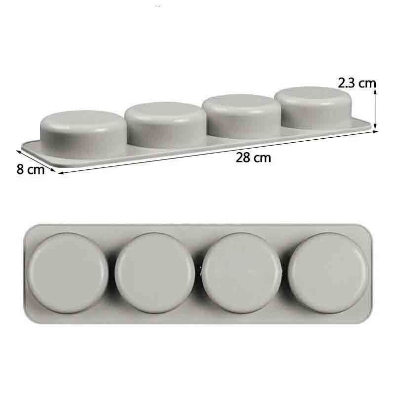 แม่พิมพ์วงกลม 4 ช่อง 60 g. - 003457