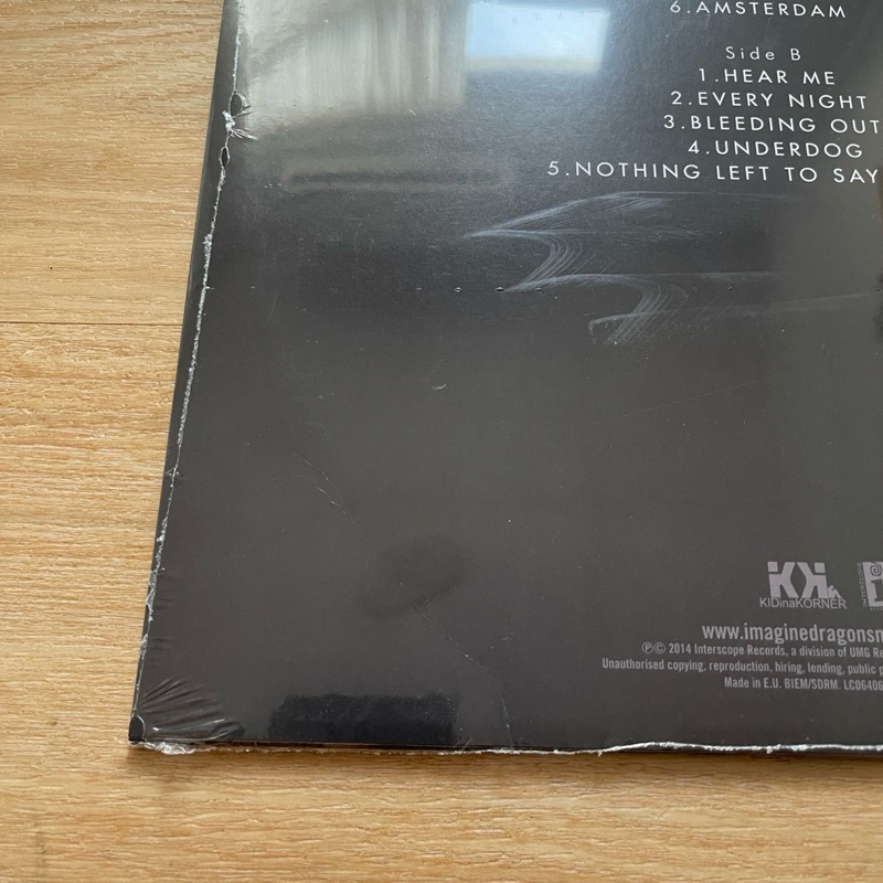 แผ่นเสียง Imagine Dragons Night Visions , Vinyl, LP, Album แผ่นเสียงมือหนึ่ง ซีล*ปกมีรอยพับ