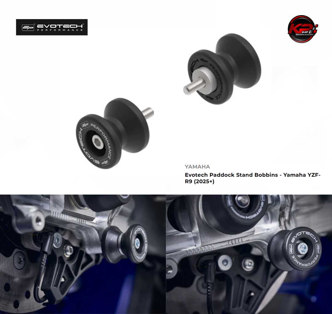 สปูนยกรถ Evotech Paddock Stand Bobbins - Yamaha YZF-R9 (2025+)