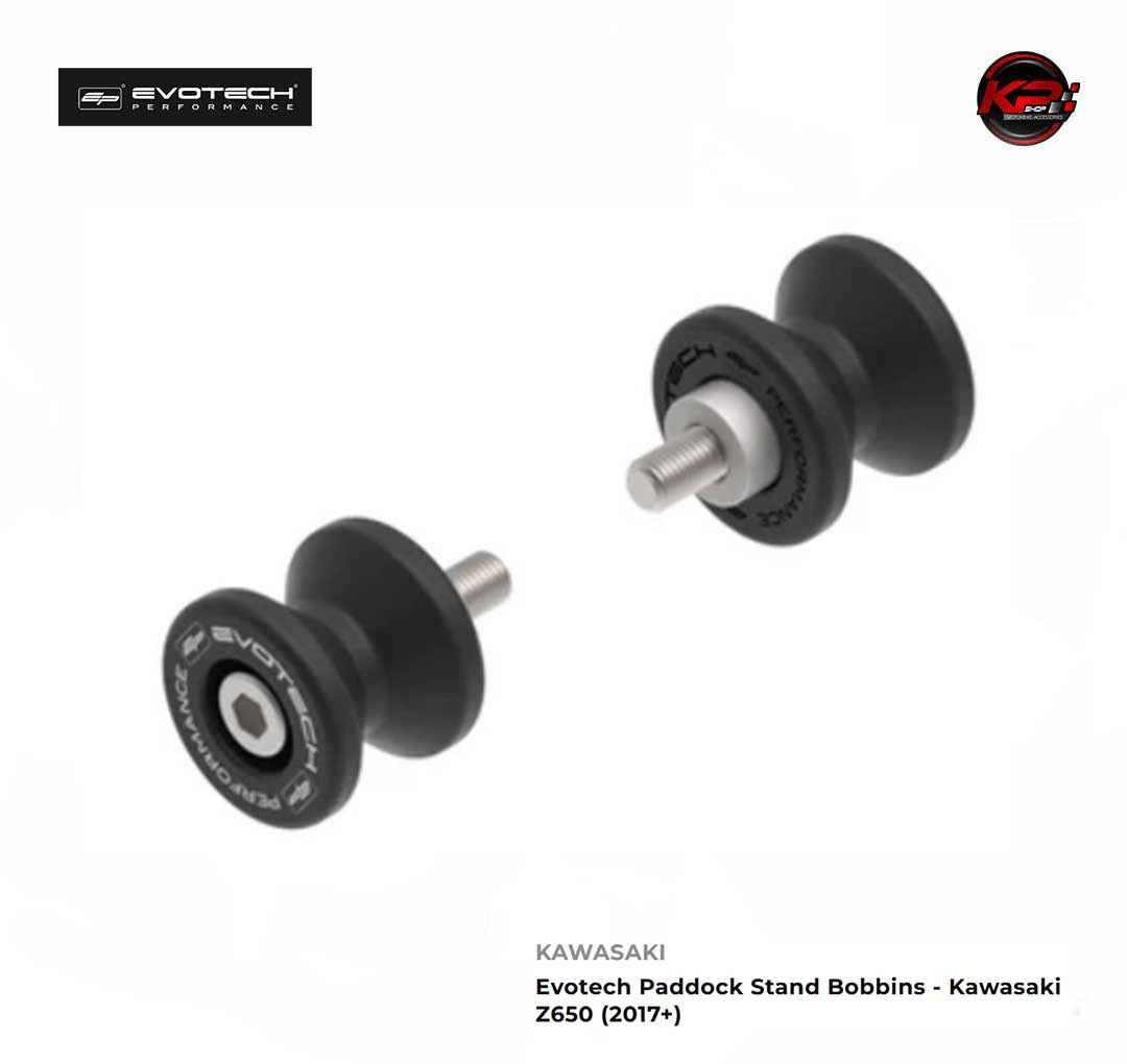 สปูน Evotech Paddock Stand Bobbins - Kawasaki Z650 (2017+)