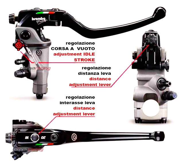 มือเบรค BREMBO 19 RCS CORSA CORTA