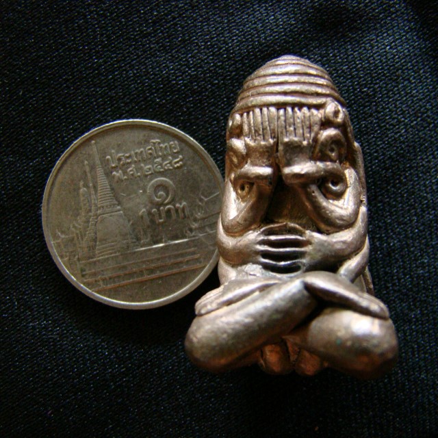 พระปิดตาใหญ่ พุทธสิริมงคล ยันต์ยุ่งมหาลาภ ก้นลายเซ็น สมเด็จพระญาณสังวร วัดบวรฯ พระชนมายุครบ 97 พรรษา ปี 2553