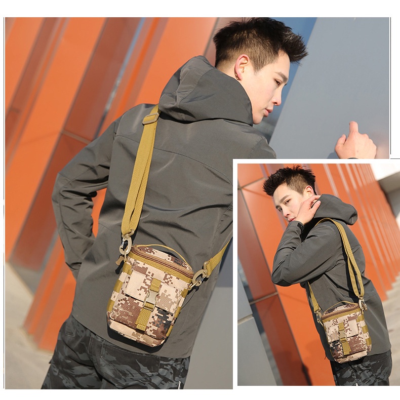 มาใหม่! NY33 กระเป๋าสะพายข้าง ลายทหาร สวยเท่ ผ้า Nylon กันน้ำ ผู้ชาย ผู้หญิง