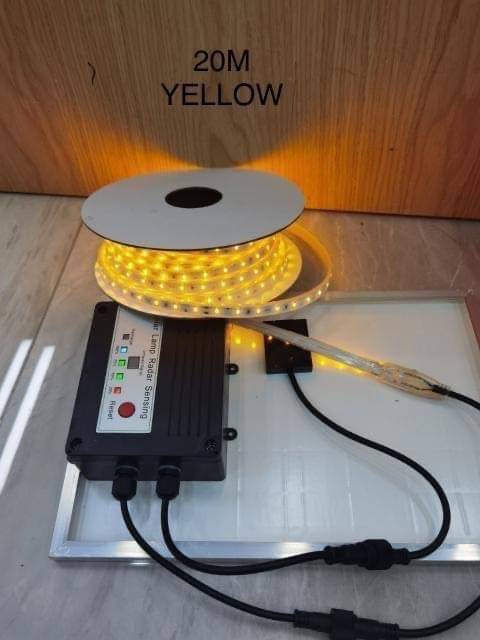 (NEW สว่างเท่าไฟบ้าน)ไฟเส้น Rope light ไฟสายยางโซล่าเซลล์ Led Strip Solar 50M/20M/10M (ปรับได้ทั้งไฟนิ่ง/กระพริบ) ฟรี รีโมท ไฟริบบิ้นโซล่าเซลล์ ไฟซ่อนฝ้า ไฟหลืบ -งานผลิตพิเศษ