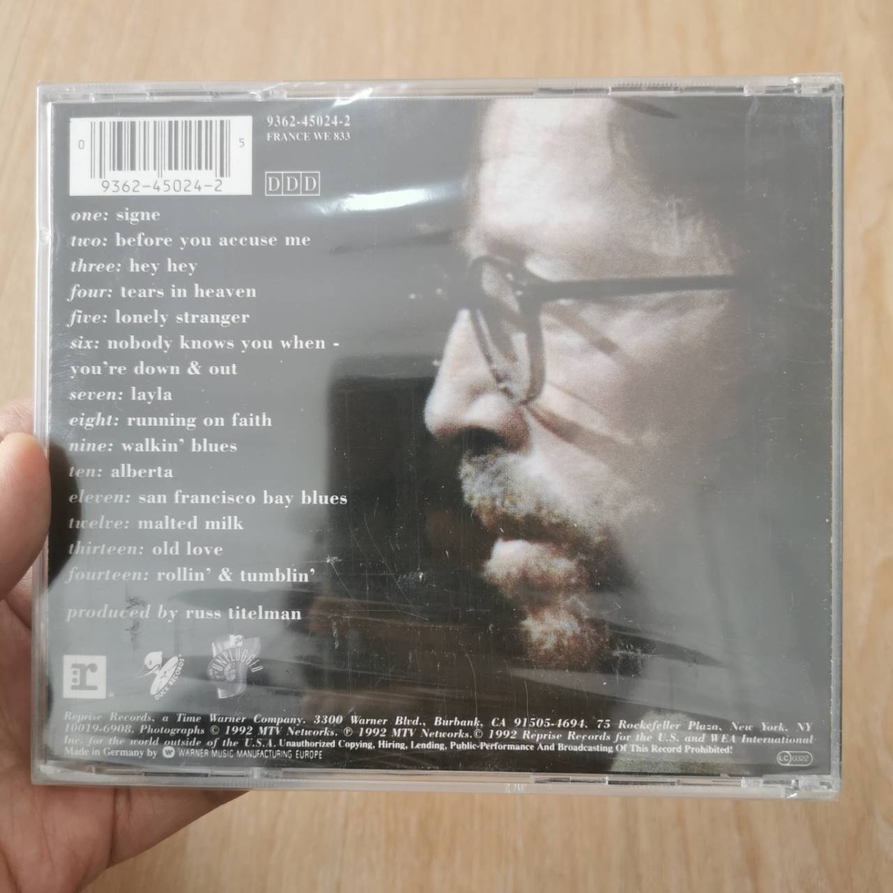 CD ซีดีเพลง Eric Clapton – Unplugged