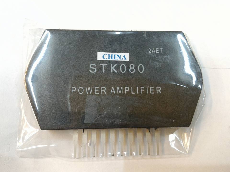 ขาย STK080 ไอซี ยี่ห้อ ซันโย SANYO ICเพาว์เวอร์แอมป์ เสตอริโอ2x60W IC ราคา ตัวละ . . . หน่วย บาท