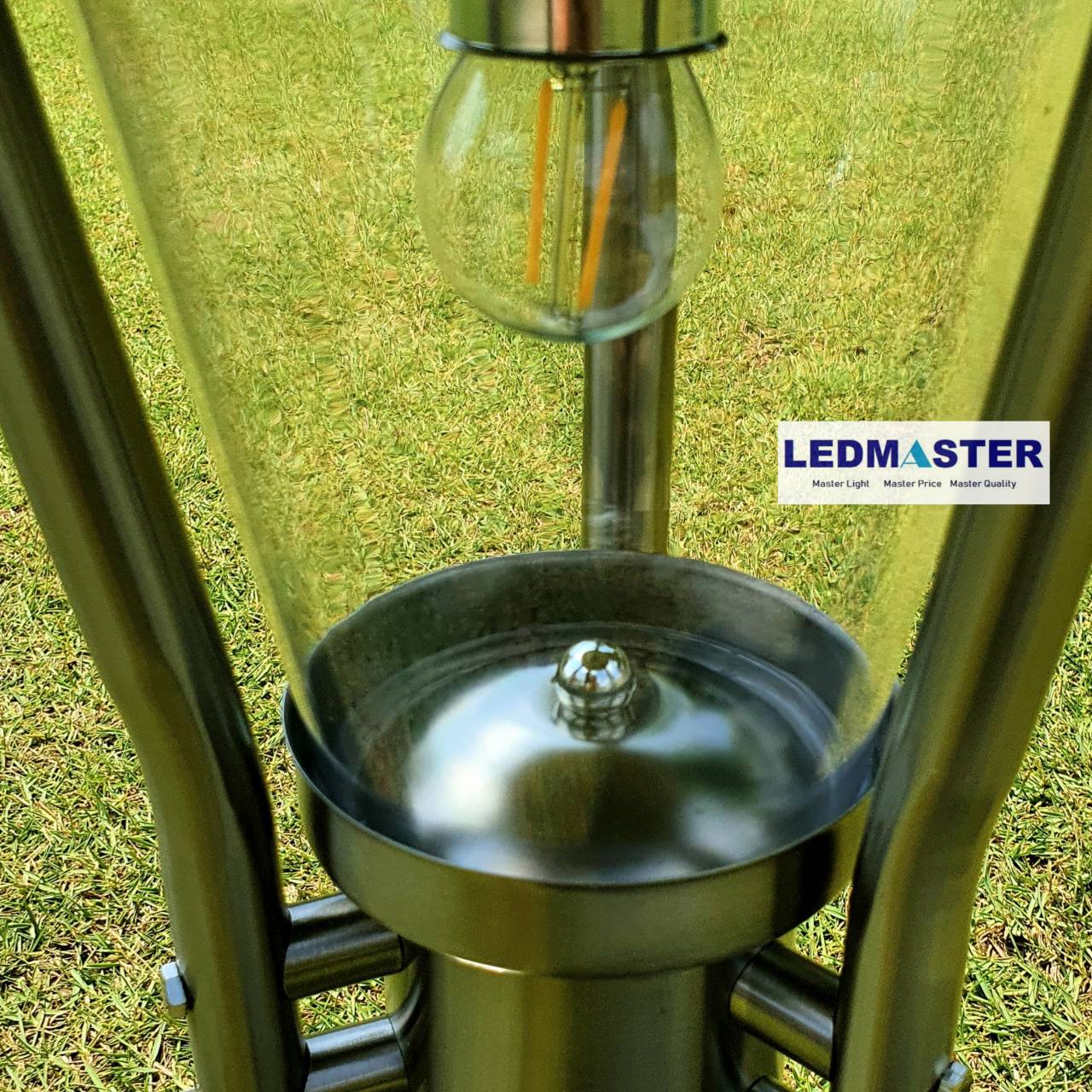 ✔NEW Solar Lamp Light โคมไฟหัวเสาโซล่าเซลล์ อะลูมิเนียมอย่างดี ทรงหรู ขนาด 35 CM เเถมฟรี หลอดไฟ led วินเทจ เเสง warmwhite ไฟโซล่าเซลล โคมไฟหัวเสา Solar