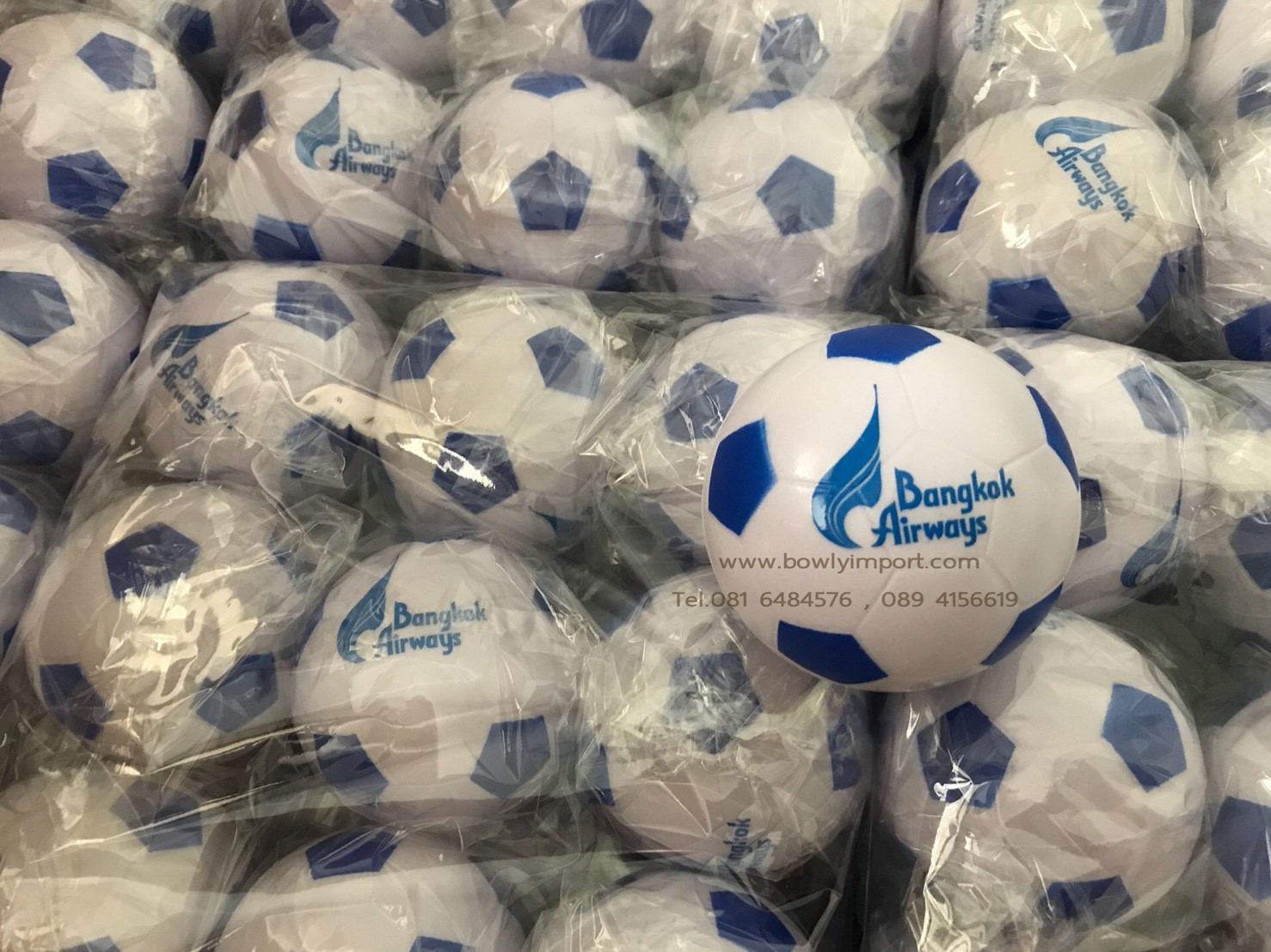 ผลิตลูกบอลบีบ บริหารมือ พร้อมโลโก้