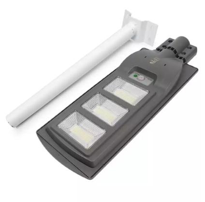 โคมไฟถนนโซล่าเซลล์ 120 วัตต์ 140LED มีระบบ PIR SENSOR เซ็นเซอร์ตรวจจับวัตถุ led solar street light 120W ไฟถนนพลังงานเเสงอาทิตย์ เเสง white ( ขาว ) แสงสีขาว พร้อม ขายึด รุ่น LMT-STE120 ประหยัดพลังงาน ค่าไฟฟรี