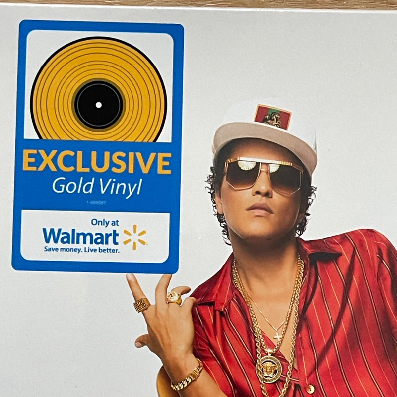 แผ่นเสียง Bruno mars– XXIVK Magic ** Limited Edition GOLD Vinyl, LP, Album แผ่นมือหนึ่ง ซีล