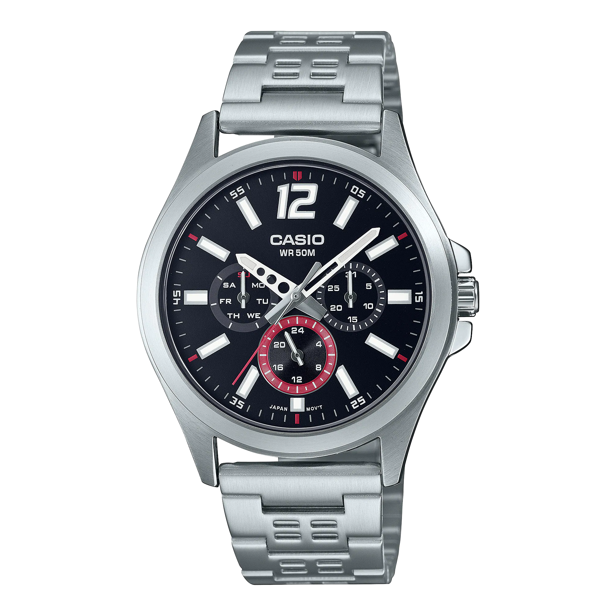 MTP-E350D-1BV | หลายเข็มนาฬิกา - สุภาพบุรุษ | Dress - CASIO