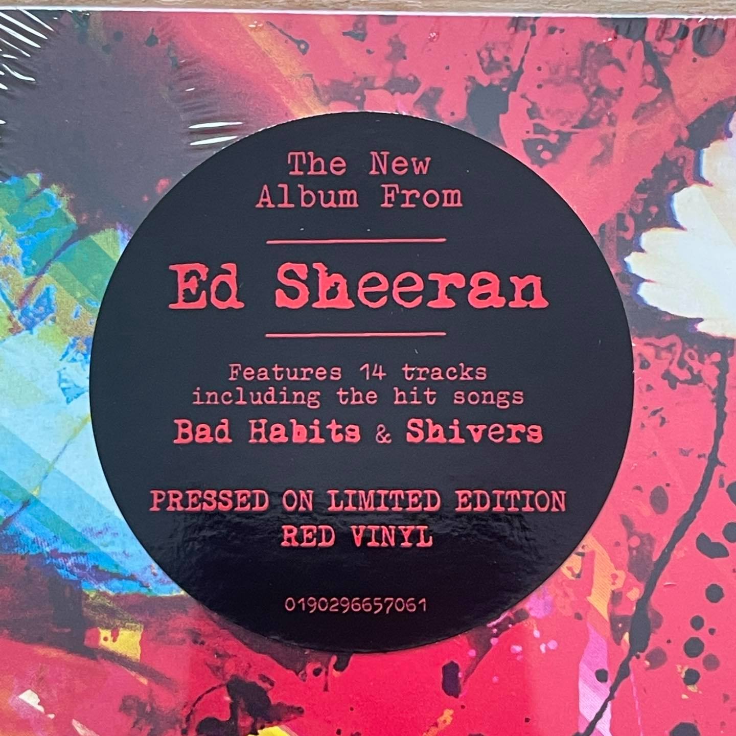 แผ่นเสียง Ed Sheeran = Equals **Limited Edition, Red vinyl แผ่นเสียงมือหนึ่ง ซีล