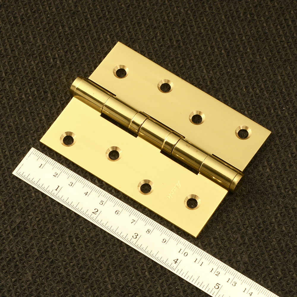 DHG#1 อัน (1Pcs) บานพับ บานพับประตู บานพับทองเหลืองแท้ 1 อันพร้อมสกรู Real Brass Door Hinge ของนำเข้า 5 180 กรัม Gold ดูจากรูป
