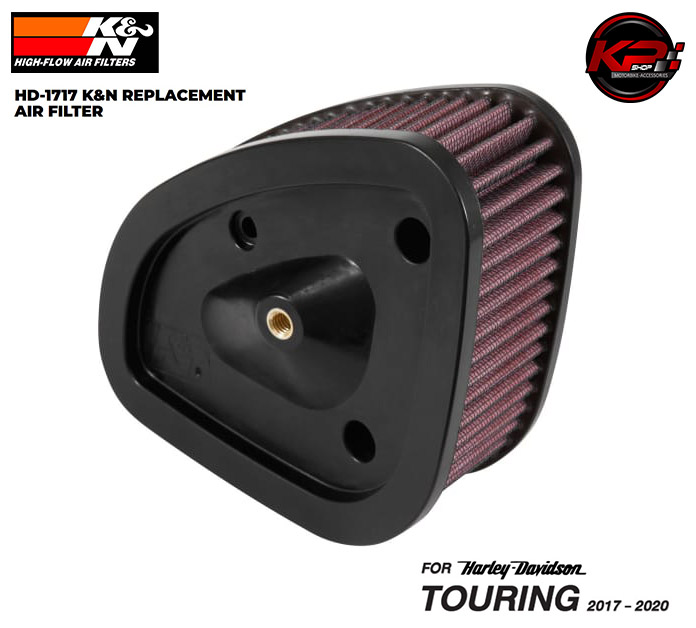กรองอากาศ K&N FOR HARLEY DAVIDSON TOURING 2017 - 2020 (HD 1717)