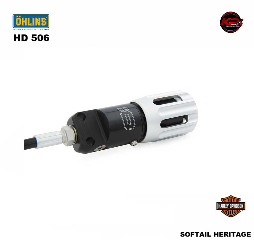 โช๊คอัพหลัง OHLINS HD 506 (336mm, black spring) FOR HARLEY DAVIDSON Softail Heritage