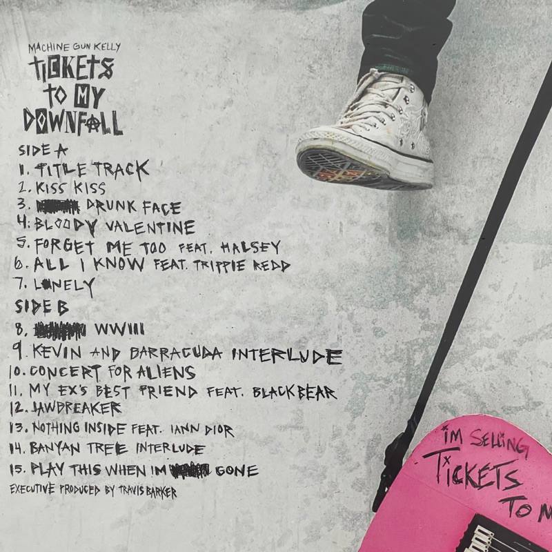 แผ่นเสียง Machine Gun Kelly – Tickets To My Downfall Vinyl, LP, Album, Repress ,แผ่นเสียงมือหนึ่ง ซีล