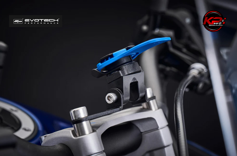 ขายึดโทรศัพท์ Evotech Quad Lock Handlebar Clamp Sat Nav Mount - Triumph Tiger Sport 660 (2022+)