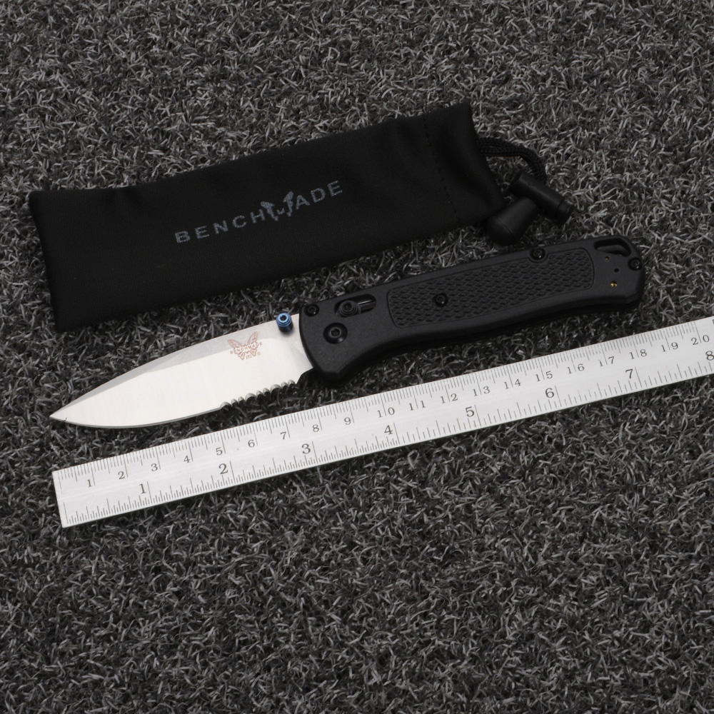 BM-157-158-มีด พับพกพา535 Bugout Benchmade S30V Black-Grey ใบมีดสแตนเลส มีดยาว 18.5 ซม. 2 225 กรัม Black&Grey 18.5 cm.