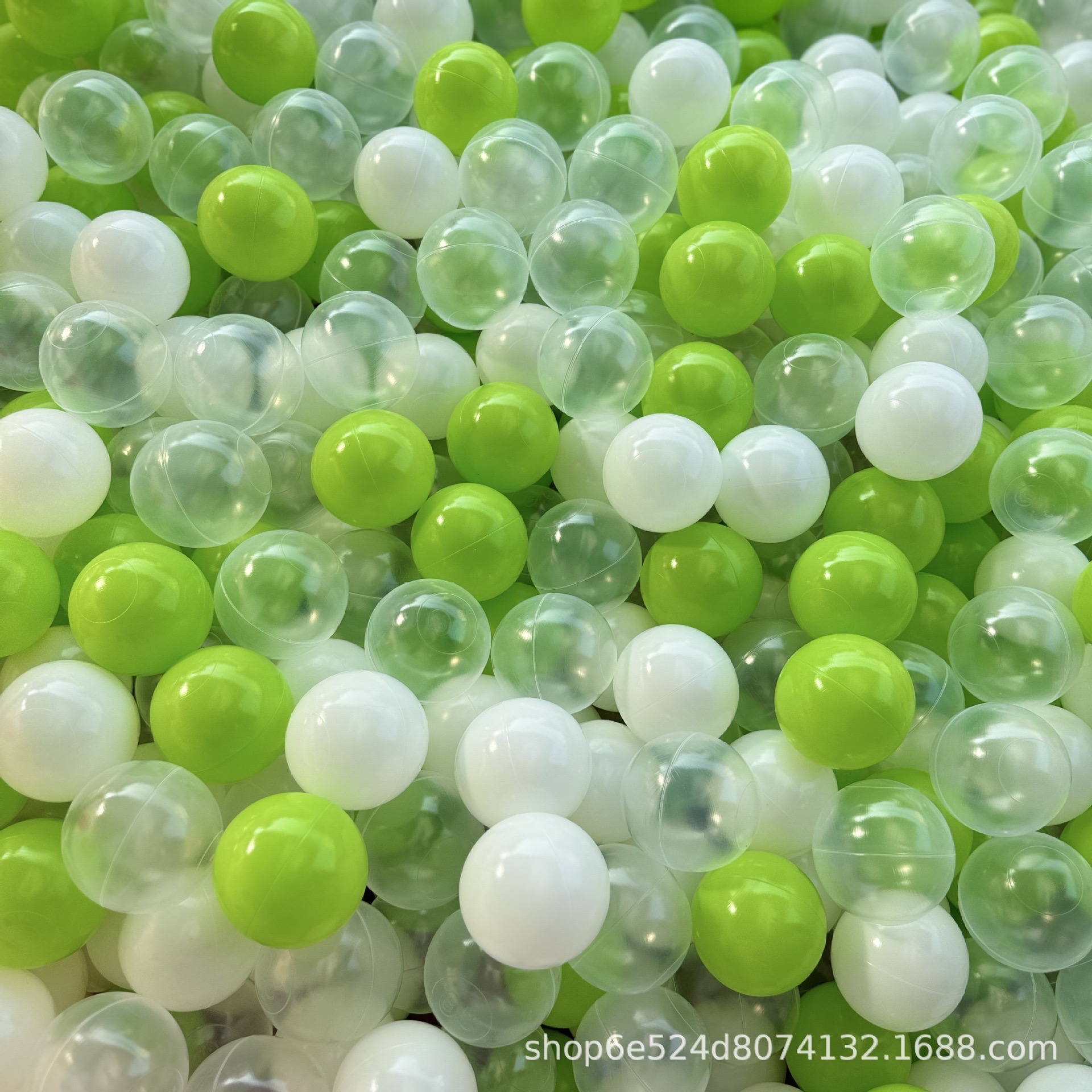 ลูกบอล พลาสติกอย่างดี คละสี 100 ชิ้น