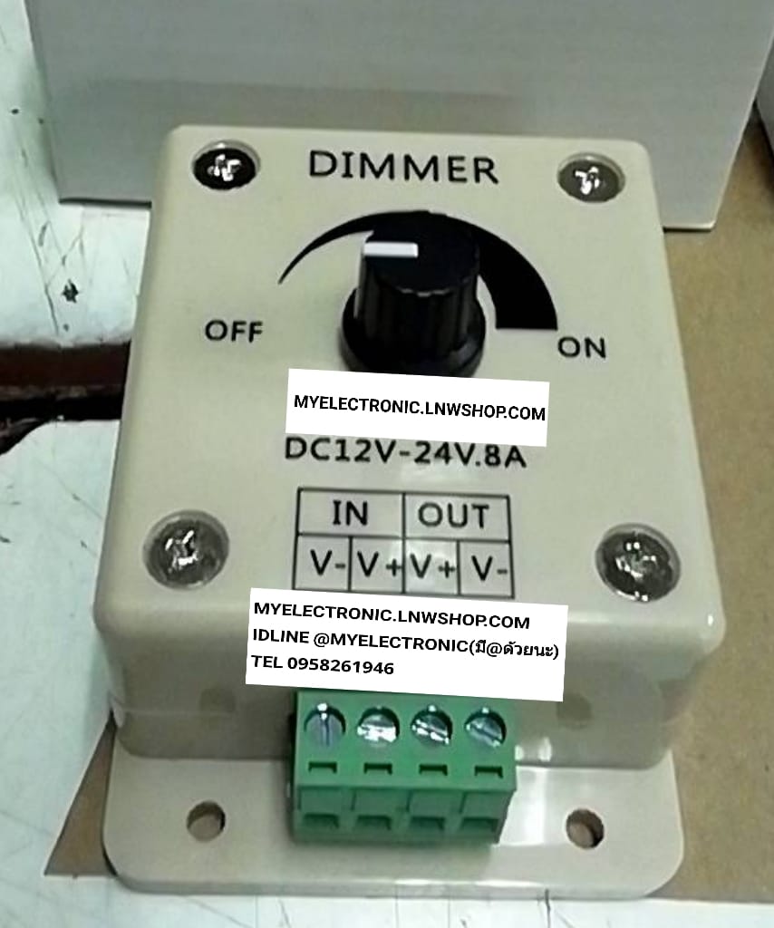 ขาย กล่อง หรี่ไฟ12V DC หรี่ไฟ12VDC กล่อง หรี่ไฟ12-24V DC 0.8A DIMMER MINI DC ปรับลดไฟ12V 0.8A ปรับลดไฟ24V 0.8A DIMMER 12-24V0.8A หรี่ไฟ ปรับลดไฟ 12/24V DC 0.8A 800MA ยี่ห้อ ราคา ตัวละ . . . . หน่วย บาท