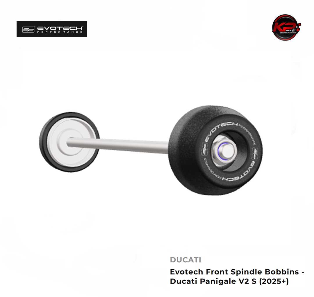 กันล้มหน้า Evotech Front Spindle Bobbins - Ducati Panigale V2 S (2025+)