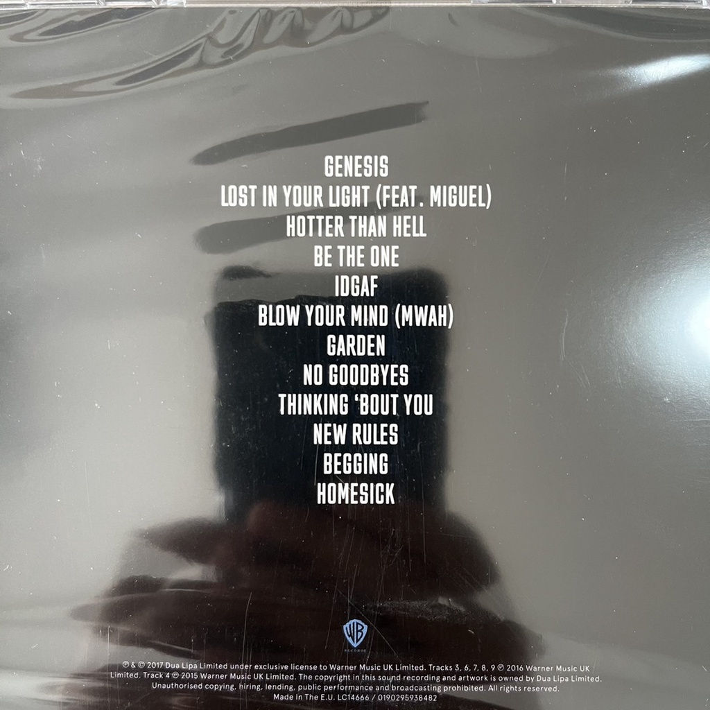 CD ซีดีเพลง Dua Lipa – Dua Lipa แผ่นแท้ ใหม่ ซีล