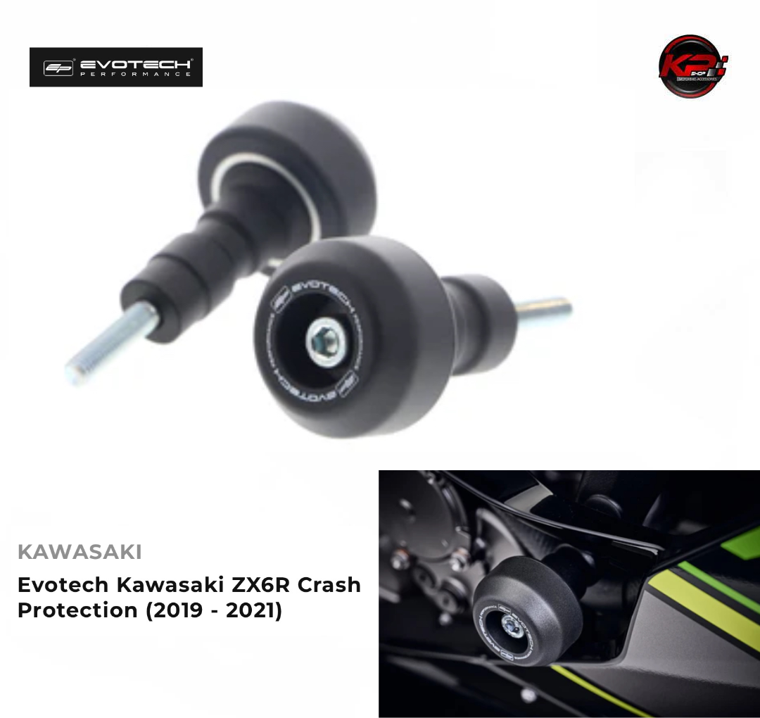 กันล้มกลาง Evotech Kawasaki ZX6R Crash Protection (2019 - 2021)