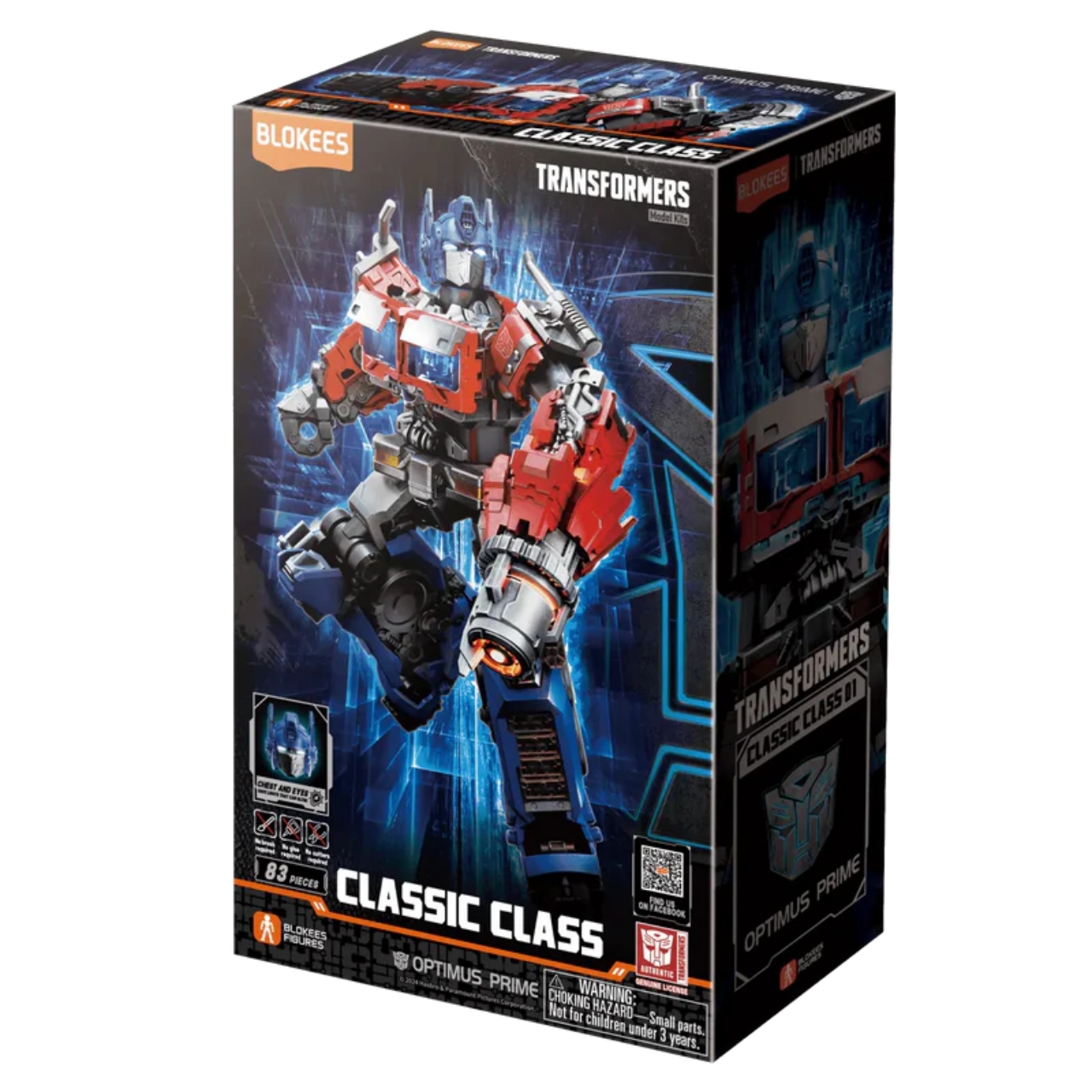 6972984885772 BLOKEES Transformers 71141 Classic Class 01 Optimus Prime Model Kit Luminous Eyes