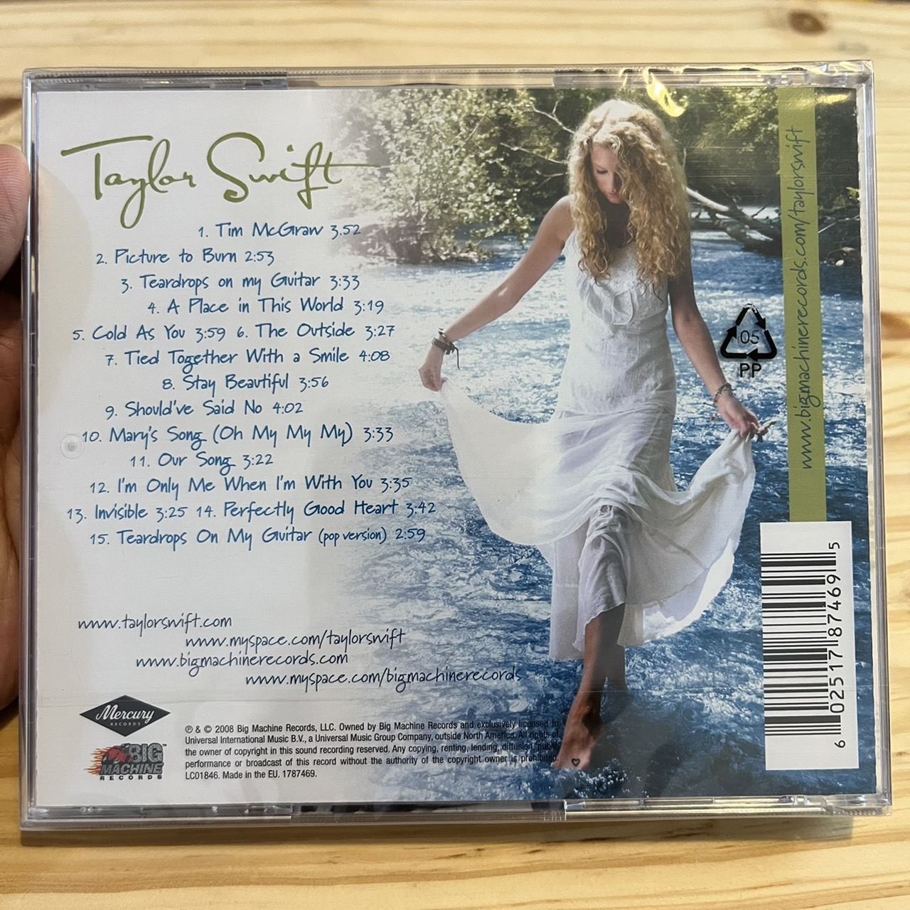 CD ซีดีเพลง Taylor Swift – Taylor t แผ่นแท้ ซีล