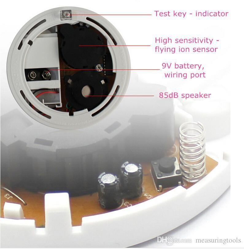 [ แพ็ค 2 ชิ้น ] Smoke Alarm เครื่องตรวจจับควันแบบไร้สาย ใช้สำหรับตรวจจับควันไฟ สัญญาณเตือนภัย เป็นอุปกรณ์รักษาความปลอดภัยป้องกันไฟไหม้หรือเหตุการณ์ฉุกเฉิน ใช้งานสะดวก ติดตั้งง่าย มาพร้อมแบตเตอรี่ในตัว - ตัวตรวจจับควัน Smoke Detector สโม๊คดีเทคเตอร์