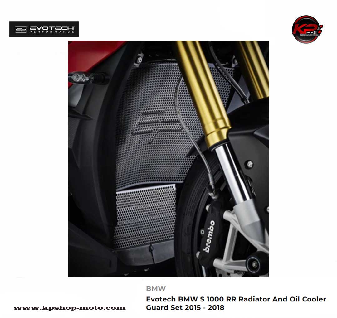 การ์ดหม้อน้ำ & การ์ดออยส์ Evotech BMW S 1000 RR Radiator And Oil Cooler Guard Set (2015 - 2018) / HP4 (2013-2016)