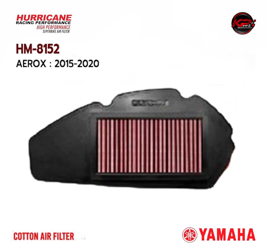 กรองอากาศ HURRICANE FOR YAMAHA AEROX 2015-2020 (COTTON) HM8152