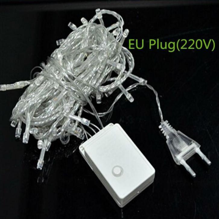 ไฟคริสมาส ไฟประดับ ม้วนยาว 9 เมตร ปรับได้ 8 โหมด(ไฟนิ่ง/ไฟกระพริบ) 220V ไฟหยดน้ำ ไฟตกเเต่ง ไฟปีใหม่