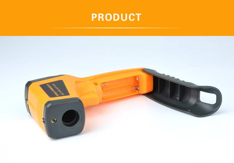 เครื่องวัดอุณหภูมิอินฟราเรด ไม่สัมผัส จอ Lcd อุตสาหกรรม วัดอุณหภูมิครัวอาหารน้ำมันอุณหภูมิ