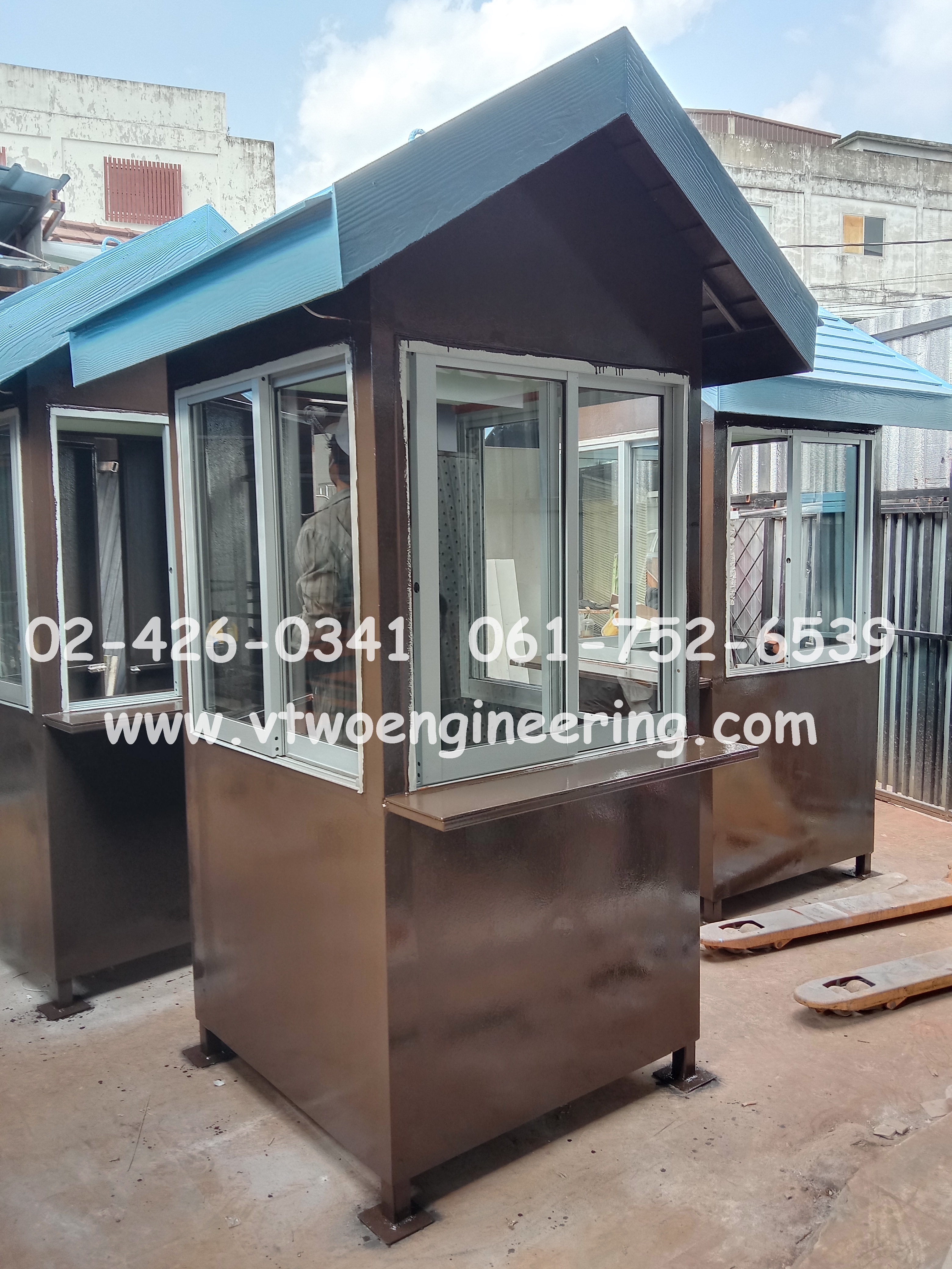 ป้อมยามสำเร็จรูป ป้อมยาม ตู้ยาม ป้อมรปภ. VT00053