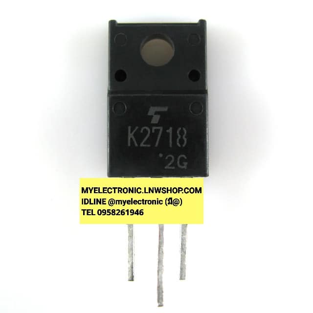 ขาย 2SK2718 มอสเฟสMOSFETตัวถังTO-220Fยี่ห้อTOSHIBA ราคาตัวละ บาท