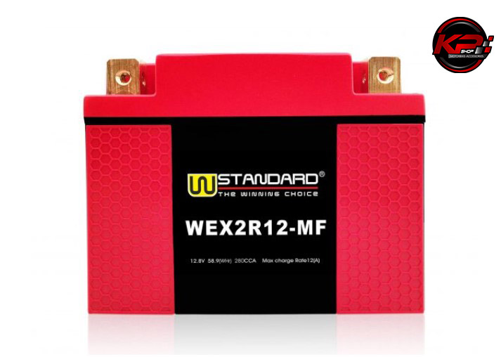 แบตเตอรี่ สำหรับรถจักรยานยนต์ E-LITHIUM WEX2R12-MF W-STANDARD