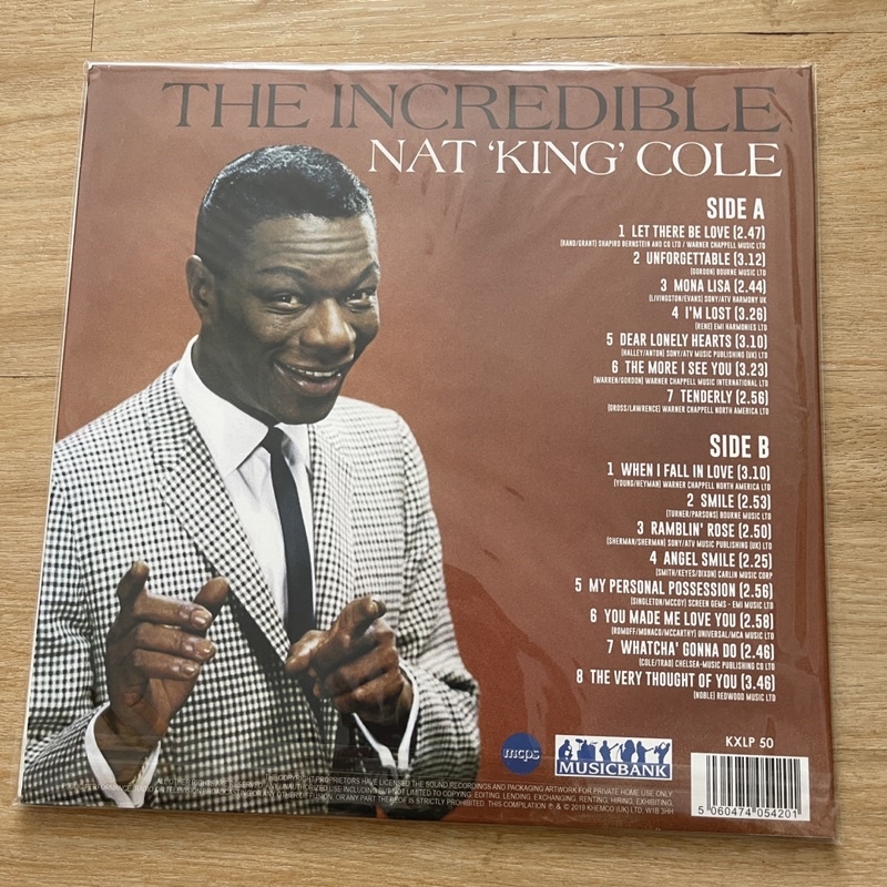 แผ่นเสียง Nat King Cole-The Incredible ,Vinyl, LP, Compilation แผ่นเสียงมือหนึ่ง ซีล