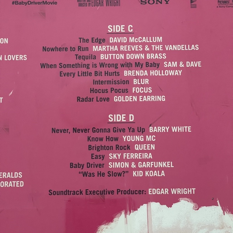 แผ่นเสียง Baby Driver (Music From The Motion Picture) 2 × Vinyl, LP, Compilation แผ่นเสียงมือหนึ่ง ซีล
