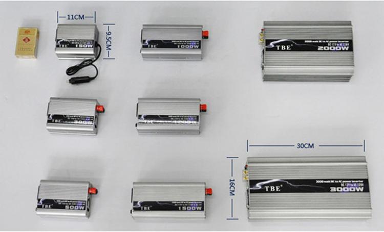TBE Inverter 12V 1800Wเครื่องแปลงไฟจากกระแสตรงDC 12V ไปเป็น กระแสสลับAC 220V12V