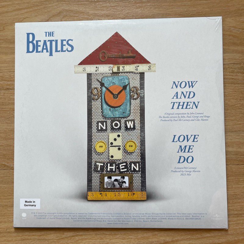 แผ่นเสียง The Beatles - Now And Then , Black Vinyl, 12", 45 RPM, Single, Stereo มือหนึ่ง ซีล