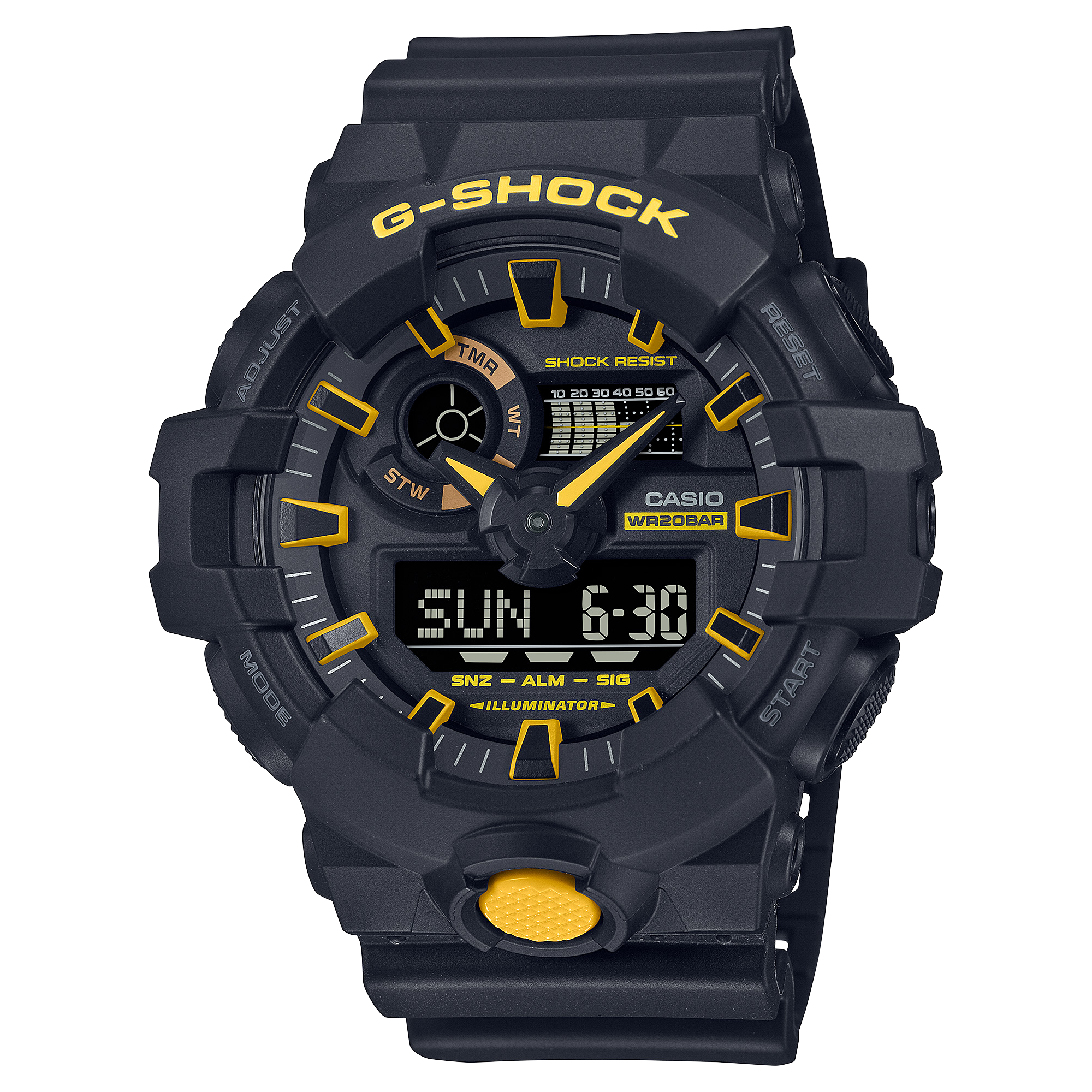 GA-700CY-1A | อะนาล็อก-ดิจิตอลมาตรฐาน | ซีรีส์ 700 | G-SHOCK | นาฬิกา | CASIO