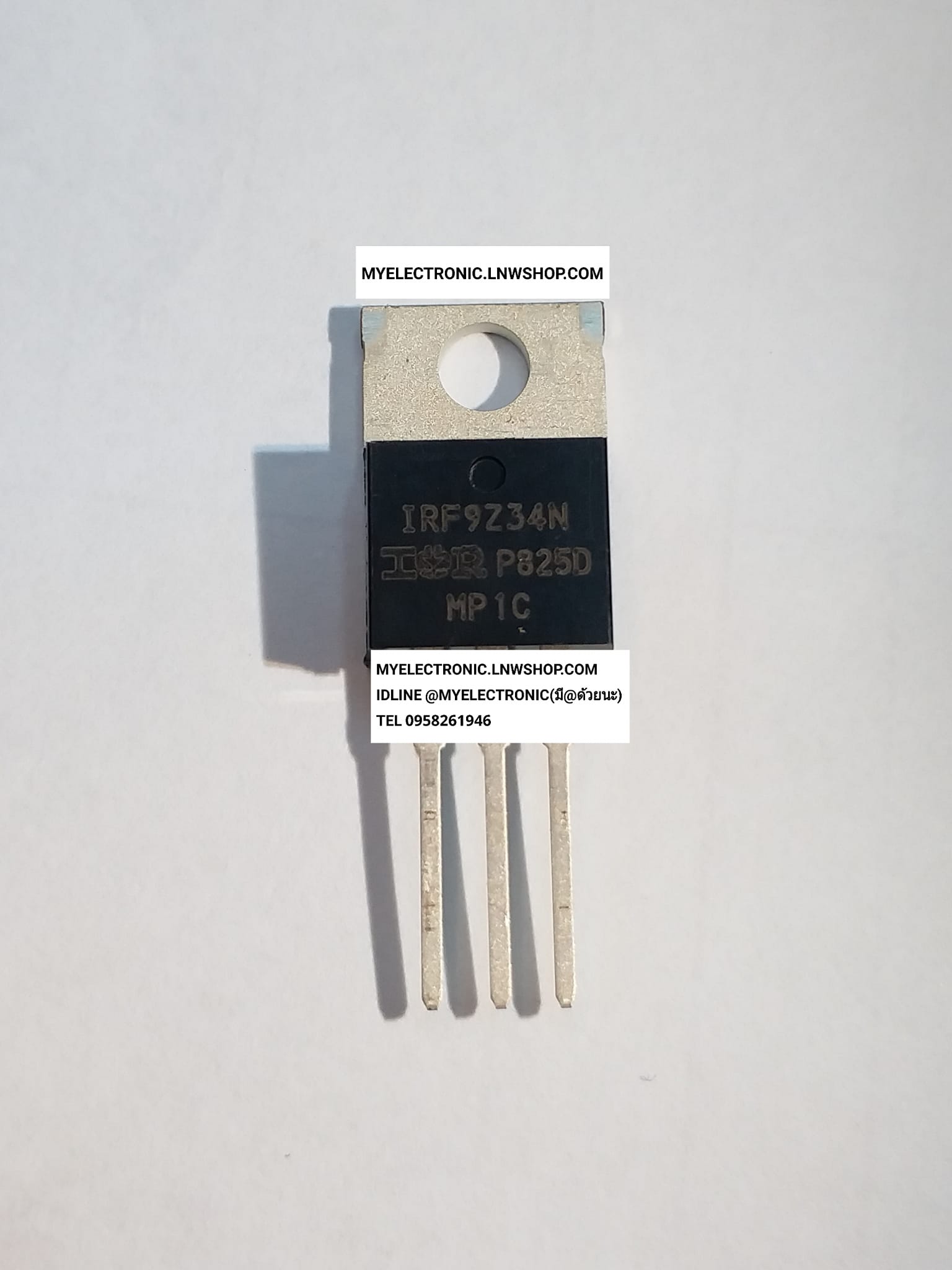 ขาย IRF9Z34N มอสเฟต MOSFET มอสเฟส ตัวถัง TO-220 ยี่ห้อ IR IRF9Z34 N ราคา ตัวละ . . . . หน่วย บาท