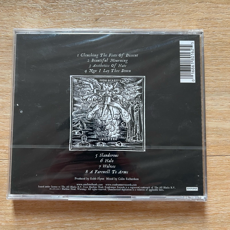 CD ซีดีเพลง Machine Head – The Blackening (แผ่นใหม่,ซีล,มือ1)