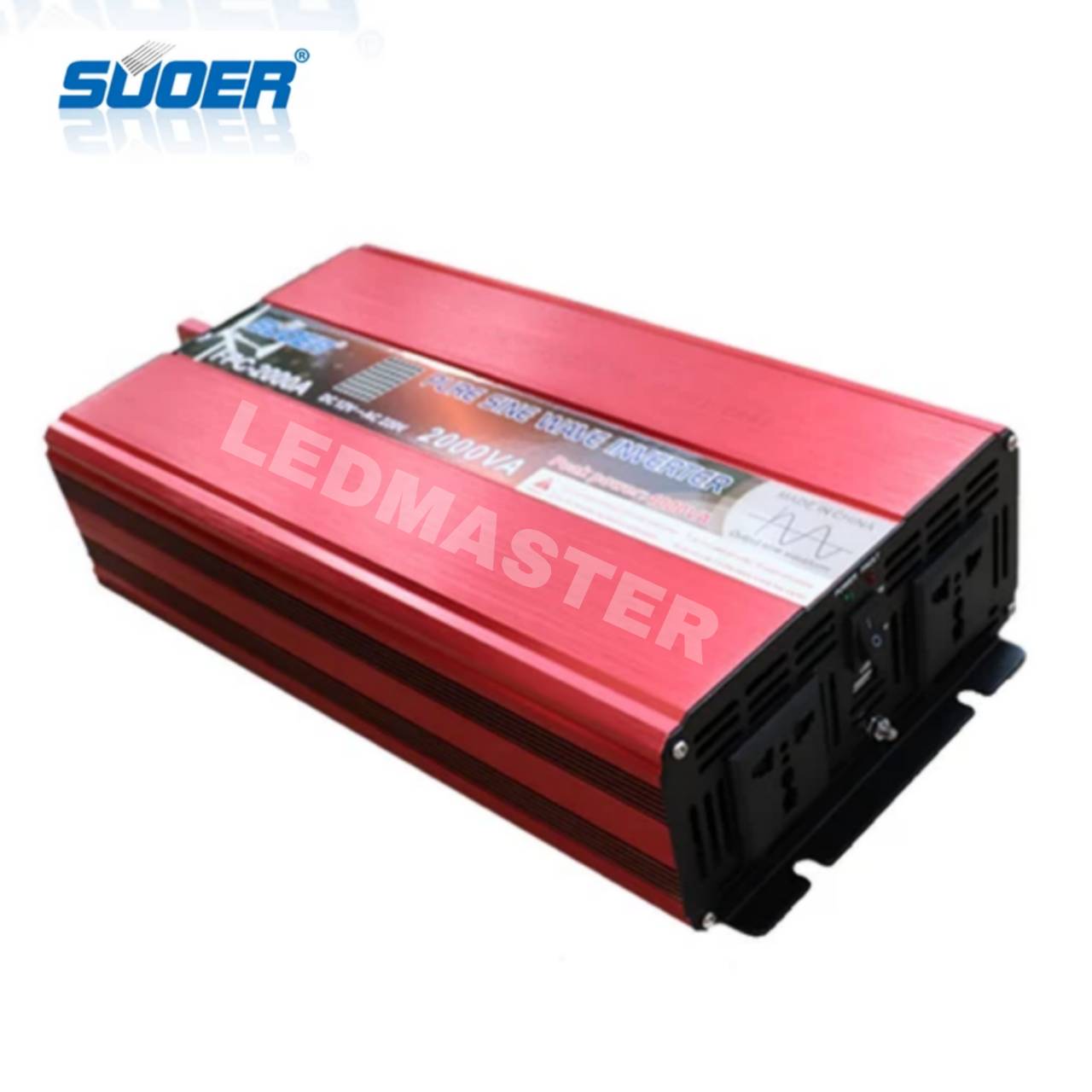 ✔รุ่นใหม่ อินเวอร์เตอร์ เพียวซายเวฟ 2000W 12V ราคาโรงงาน ยี่ห้อ SUOER รุ่น FPC-2000A pure sine wave power inverter 12V 2000W เครื่องแปลงไฟรถยนต์ 12V เป็นไฟบ้าน 220V