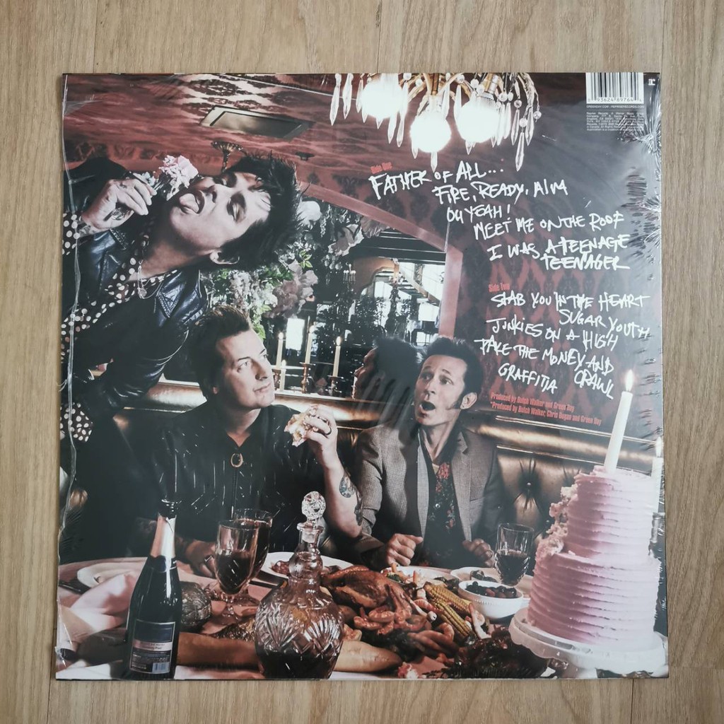 แผ่นเสียง Green day Father of all....Black Vinyl, LP, Album, Canada แผ่นเสียง,มือหนึ่ง ซีล