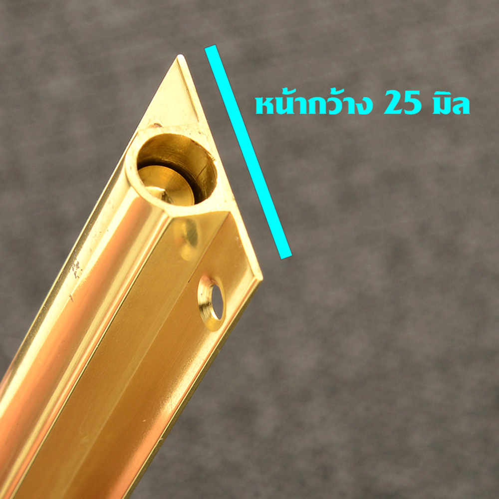 DLG-05 กลอนประตู หน้าต่างยาว 6 นิ้ว 1 อัน(1Pcs) วัสดุทองเหลืองแท้ Door - Window Latch 10 220 กรัม Gold 6 in.