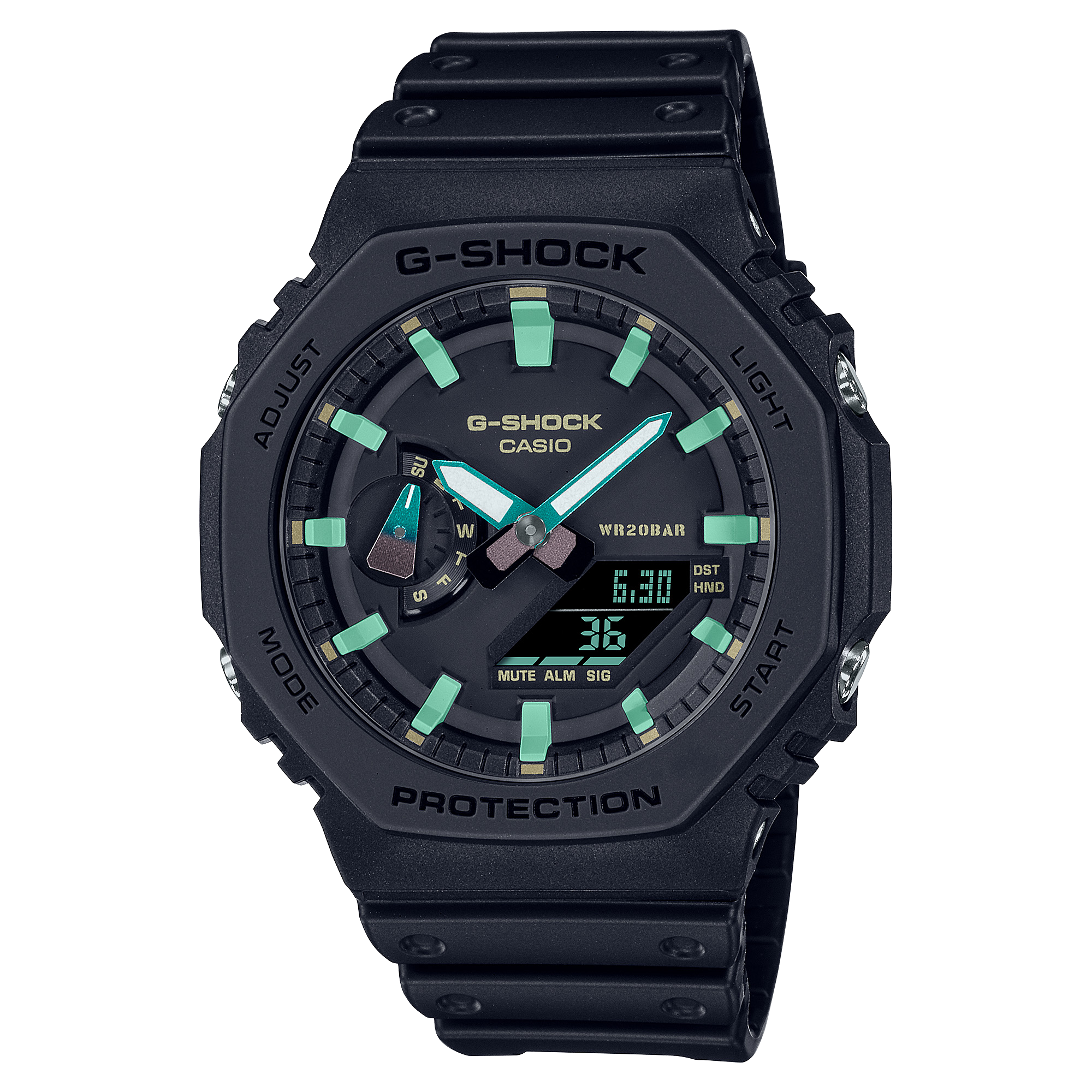 GA-2100RC-1A | อะนาล็อก-ดิจิตอลมาตรฐาน | ซีรีส์ 2100 | G-SHOCK | นาฬิกา | CASIO
