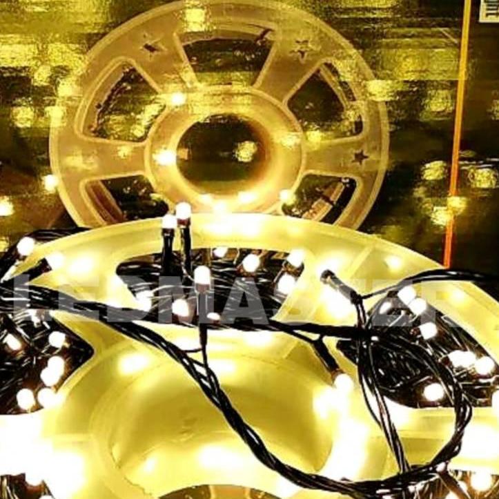 50 เมตร ไฟคริสต์มาสงานคุณภาพส่งห้าง เเสงวอร์มไวท์ warmwhite แบบไฟกระพริบ (สามารถปรับไฟนิ่งหรือไฟกระพริบช้า-เร็ว ได้ ) ไฟประดับตกเเต่ง ไฟประดับสวน ไฟประดับต้นไม้ ไฟประดับต้นคริสมาส ไฟประดับปีใหม่ ไฟปีใหม่ ไฟงานวัด ไฟเส้นตกเเต่ง